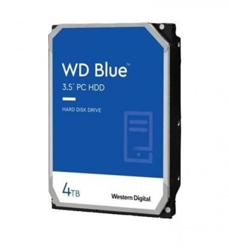HDD|WESTERN DIGITAL|Blue|4TB|SATA|256 MB|5400 rpm|3,5"|WD40EZAX image 1