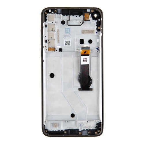 Motorola G8 Power LCD Display + Touch Unit + Front Cover Black (Service Pack) image 1