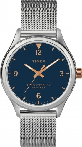 Timex Waterbury Traditional 34mm Nerūsējošā tērauda sieta siksniņas pulkstenis TW2T36300 image 1