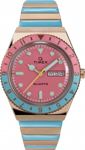 Q Timex Malibu 36mm Часы с ремешком расширения из нержавеющей стали TW2U81500 image 1