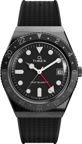Q Timex GMT 38mm Часы с ремешком из синтетического каучука TW2V38200 image 1