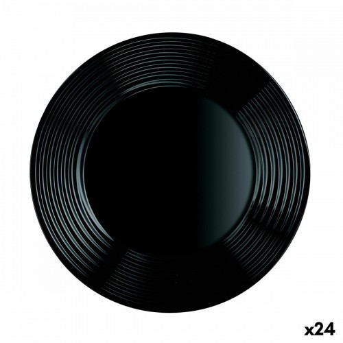 Плоская тарелка Luminarc Harena Melns Stikls (25 cm) (24 gb.) image 1