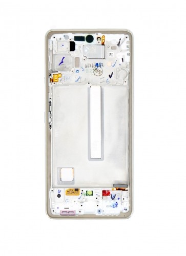 LCD display +Touch Unit + Front Cover Samsung A536B Galaxy A53 5G Awesome White (Service Pack) image 1