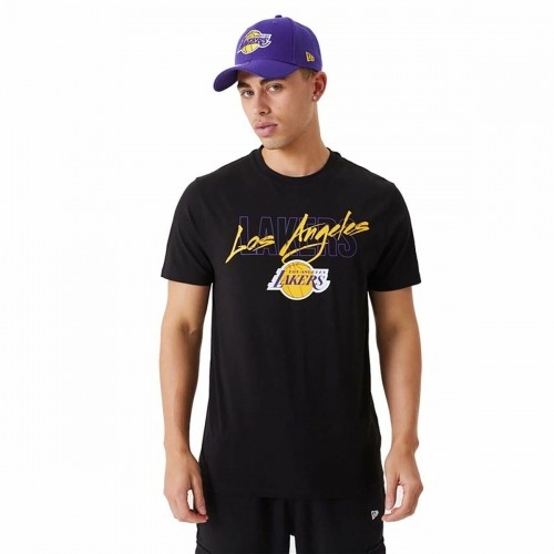 Vīriešu Krekls ar Īsām Piedurknēm New Era Script LA Lakers image 1