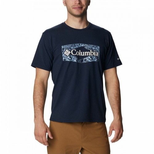 Футболка с коротким рукавом мужская Columbia Sun Trek™ Graphic  Синий Разноцветный image 1