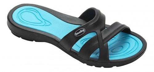 Slippers for ladies FASHY MAYFIELD 7659 52 37 black/turquoise image 1