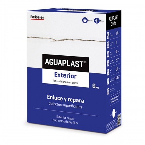 Powdered plasters Aguaplast 70034-002 Eksterjers 6 Kg Balts image 1