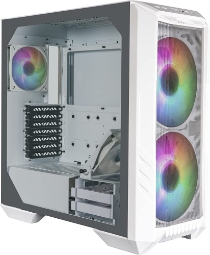 Cooler Master HAF 500 White, tower case (white, tempered glass) image 1