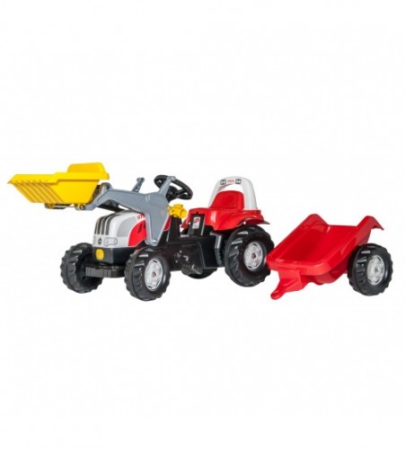 Rolly Toys Педальный трактор Rolly KID Steyr с ковшом с прицепом (2,5-5 лет ) 023936 Германия image 1