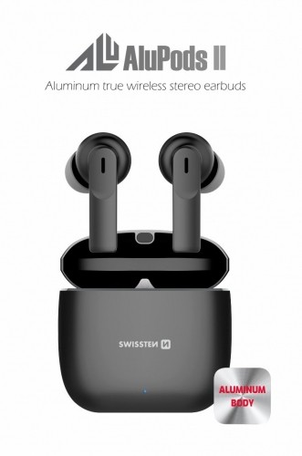 Swissten ALUPODS II TWS Bluetooth Стерео Гарнитура с Микрофоном image 1