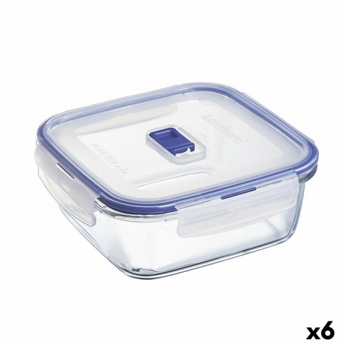 Герметичная коробочка для завтрака Luminarc Pure Box Active 1,22 L Двухцветный Cтекло (6 штук) image 1