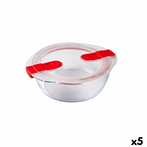 Герметичная коробочка для завтрака Pyrex Cook & Heat 21 x 18 x 7 cm 1,1 L Прозрачный Cтекло (5 штук) image 1