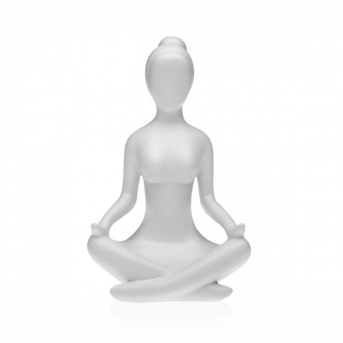 Декоративная фигура Versa Белый Yoga 12 x 20 x 10 cm Смола image 1