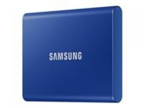 Samsung  
         
       SAMSUNG Portable SSD T7 500GB blue image 1