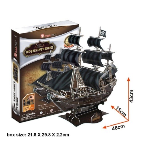CubicFun 3D puzle Pirātu kuģis Karalienes Annas atriebība image 1