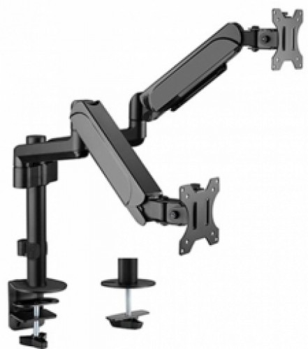 Monitora stiprinājums Gembird Adjustable Desk 2-display Mounting Arm 17”-32” image 1