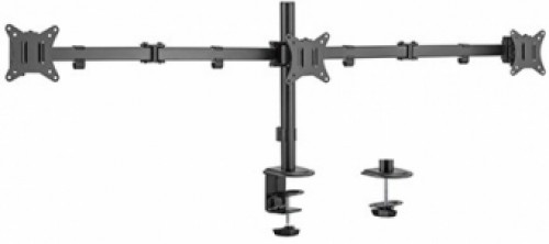 Monitora stiprinājums Gembird Adjustable Desk 3-display Mounting Arm 17”-27” image 1