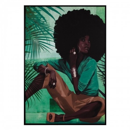 Bigbuy Home Canvas 83 x 123 cm Āfrikas sieviete image 1
