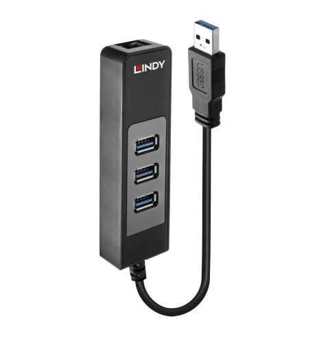 LINDY  
         
       I/O HUB USB3&LAN ADAPTER/43176 image 1