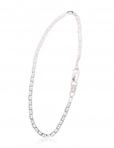 Серебряная цепочка Марина 2 мм, алмазная обработка граней #2400088-bracelet, Серебро 925°, длина: 18 см, 1.9 гр. image 1