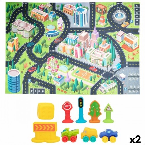 Rotaļu paklājs Colorbaby Pilsēta (2 gb.) image 1