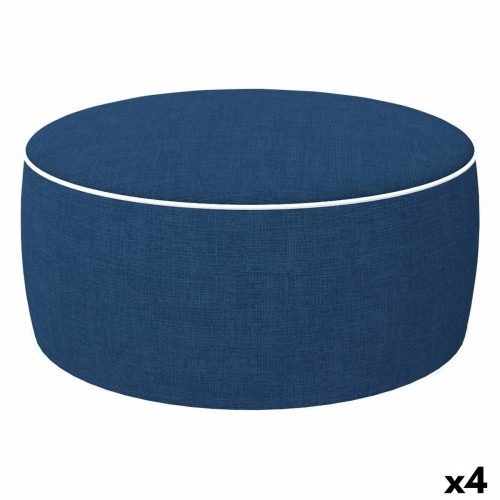Надувной пуф Aktive Тёмно Синий 53 x 23 x 53 cm Классический (4 штук) image 1