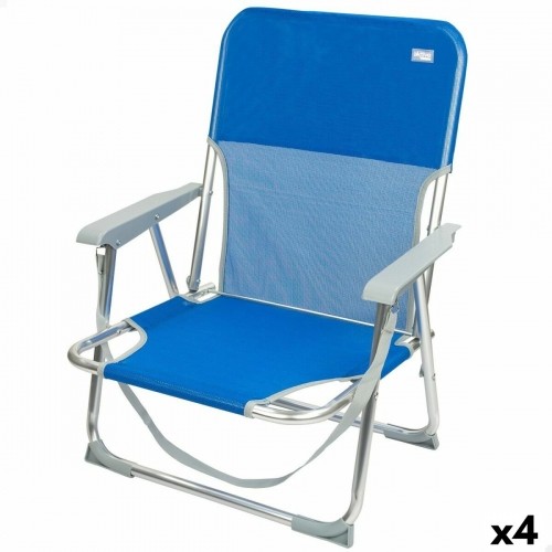 Saliekamais Krēsls Aktive Gomera Zils 44 x 72 x 35 cm (4 gb.) image 1