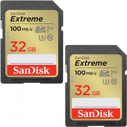 SanDisk memory card SDHC 32GB Extreme 2-pack image 1