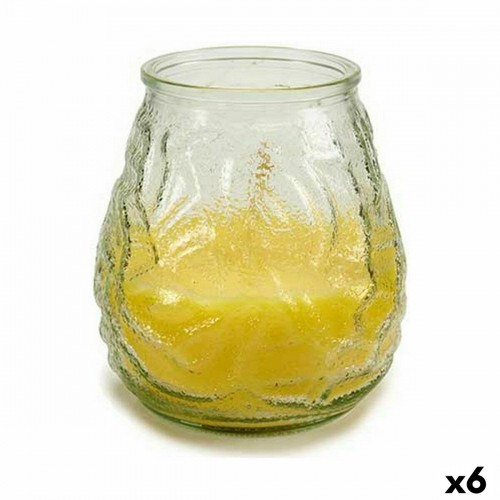 Ibergarden Ароматизированная свеча Жёлтый Прозрачный цитронеллы 9 x 9,5 x 9 cm (6 штук) image 1