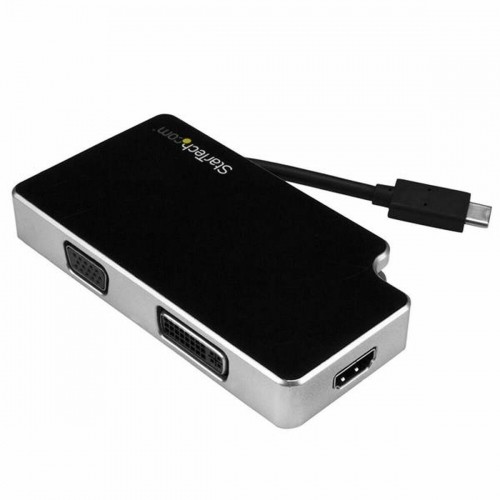 Адаптер USB C — VGA/HDMI/DVI Startech CDPVGDVHDB           Серебряный image 1