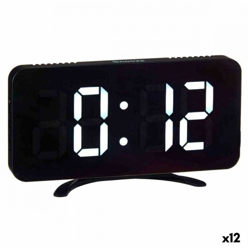 Gift Decor Настольные цифровые часы Чёрный ABS 15,7 x 7,7 x 1,5 cm (12 штук) image 1
