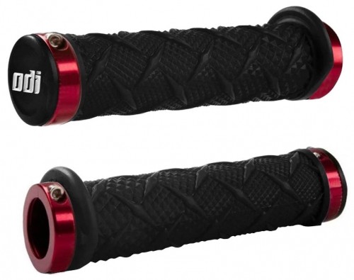 Stūres rokturi ODI X-Treme MTB Lock-On 130mm Bonus Pack Black/Red image 1