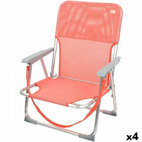 Saliekamais Krēsls Aktive Flamingo Korāļi 44 x 72 x 35 cm (4 gb.) image 1