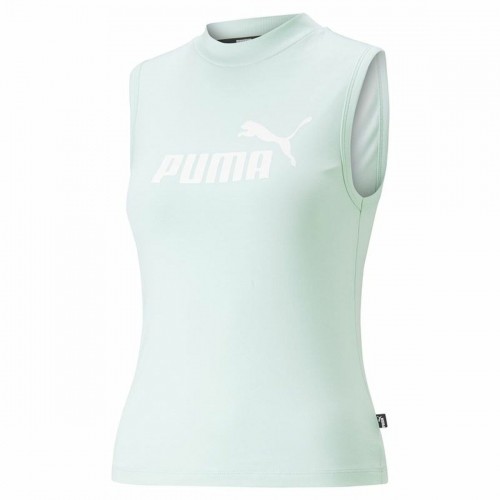 Sieviešu Krekls ar Īsām Piedurknēm Puma Slim Logo Tank Aquamarine image 1