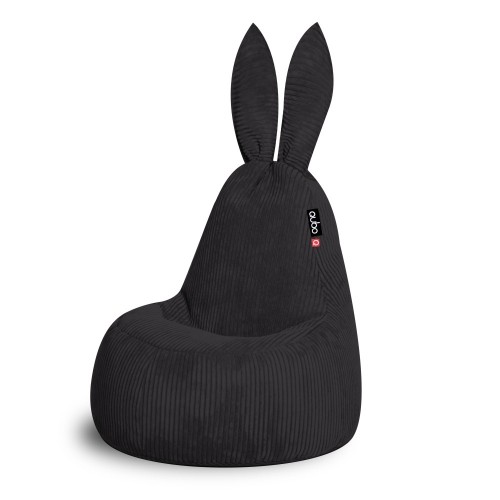 Qubo™ Daddy Rabbit Onyx FEEL FIT пуф (кресло-мешок) image 1