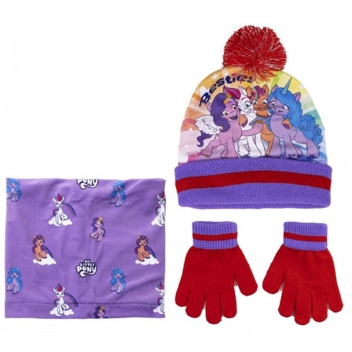 Шапка, перчатки и хомут на шею My Little Pony 3 Предметы Лиловый image 1