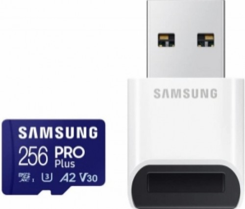 Atmiņas karte Samsung microSDXC 256GB Pro Plus + USB Adapter image 1