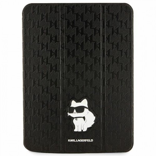 Karl Lagerfeld KLFC11SAKHPCK iPad 10.9" Folio Magnet Allover Cover czarny|black Saffiano Monogram Choupette image 1