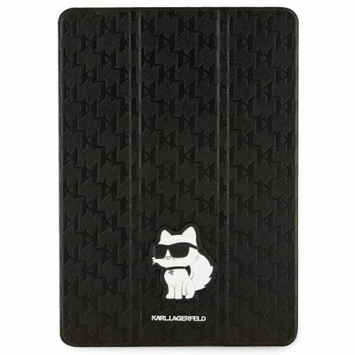 Karl Lagerfeld KLFC10SAKHPCK iPad 10.2" Folio Magnet Allover Cover czarny|black Saffiano Monogram Choupette image 1