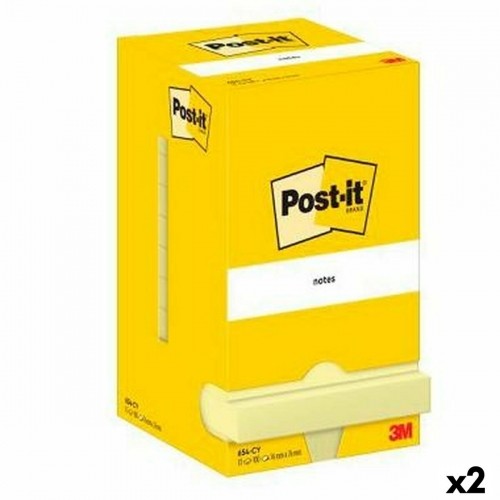 Līmlapiņas Post-it 76 x 76 mm Dzeltens (2 gb.) image 1