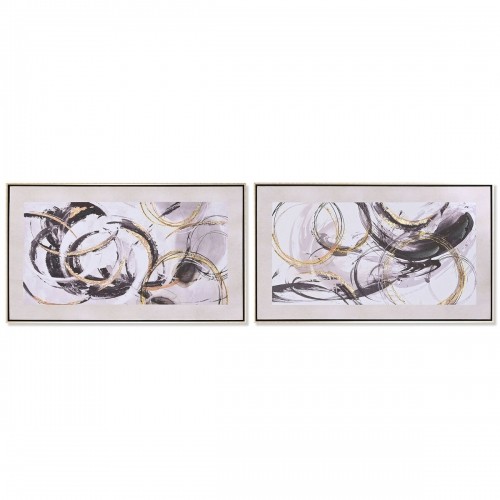 Glezna Home ESPRIT Abstrakts Moderns 95 x 3 x 55 cm (2 gb.) image 1