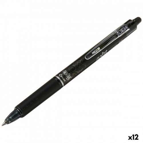 Ручка с жидкими чернилами Pilot Frixion Clicker Чёрный 0,4 mm (12 штук) image 1