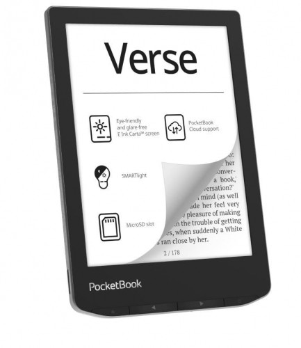 POCKETBOOK  
         
       E-Reader||Verse|6"|1024x758|1xUSB-C|Micro SD|Wireless LAN|Grey|PB629-M-WW image 1