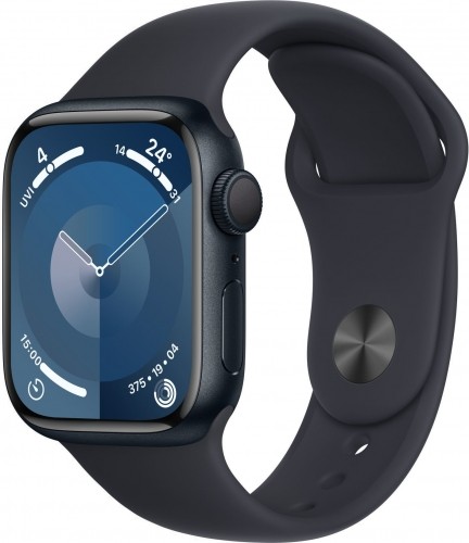 Apple Watch 9 GPS 41mm Sport Band M/L, midnight (MR8X3ET/A) image 1