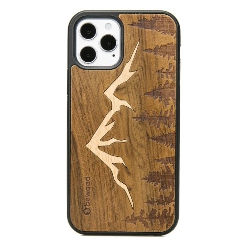 Apple Wooden case for iPhone 12|12 Pro Bewood Imbuia Mountains image 1