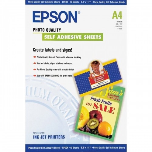 Клейкая бумага Epson C13S041106 A4 image 1
