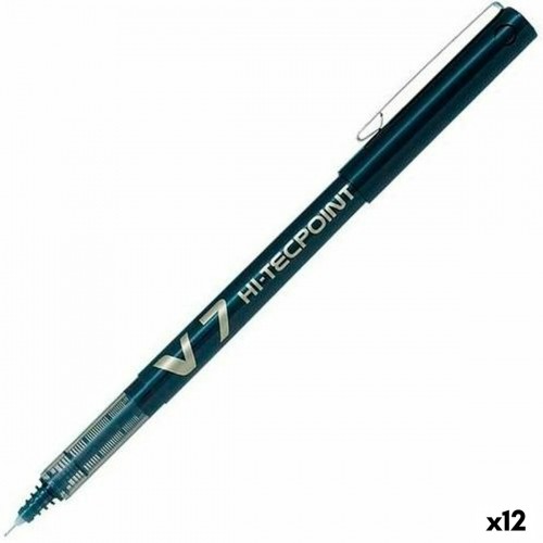 Šķidrās tintes pildspalva Pilot V-7 Hi-Tecpoint Melns 0,5 mm (12 gb.) image 1