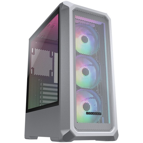 Cougar Gaming COUGAR | Archon 2 Mesh RGB (White) | PC Case | Mid Tower / Mesh Front Panel / 3 x ARGB Fans / 3mm TG Left Panel image 1