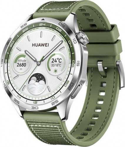 Huawei Watch GT 4 46mm, silver/green image 1