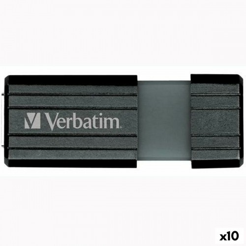 USВ-флешь память Verbatim Store'n'Go PinStripe Чёрный 16 Гб image 1